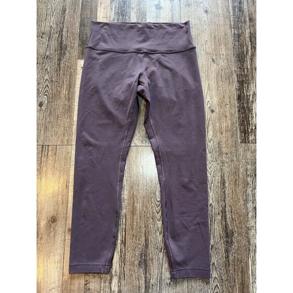 Lululemon Wunder Under Hi-Rise 7/8 Tight Full-On Luon 25" Black Cherry Size 10 - Picture 3 of 8